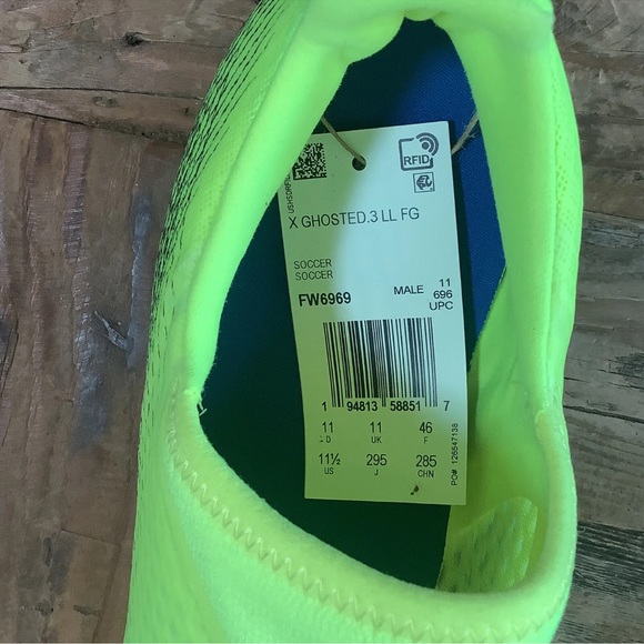 Mens Adidas X Ghosted.3 Laceless FG Size 11.5 Soccer Cleats Solar Yellow FW6969 - Picture 5 of 8